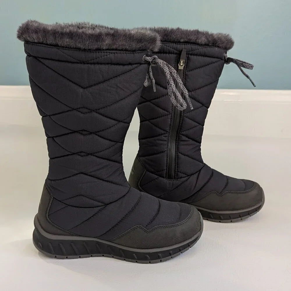 L.L.Bean Snowfield Women's Tall Quilted Boots Size 6